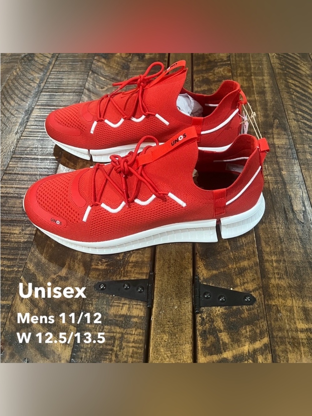 Target UNOS Red Knit unisex Sneakers comfort